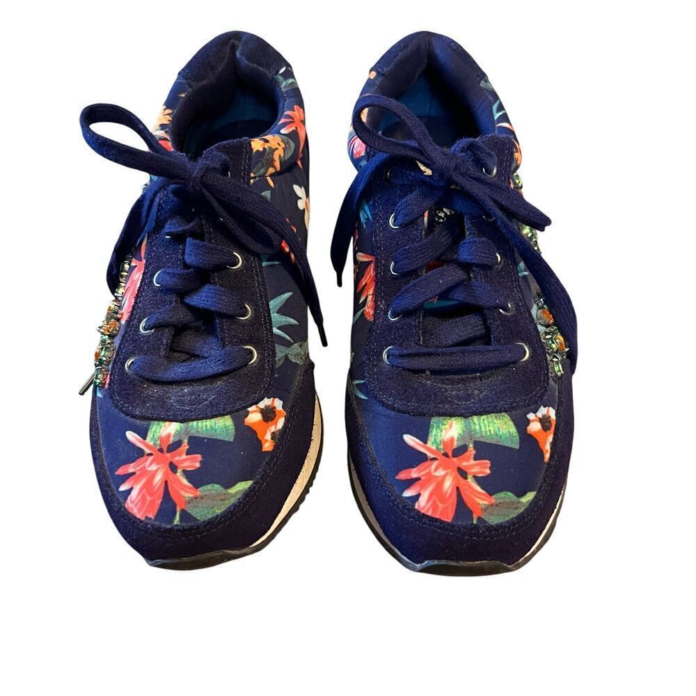 Yellow box Mellow Mat Navy Embellished Bling Boho Women's Shoes. Size 8